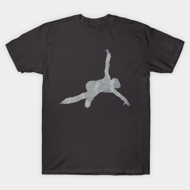 Grey figure skater T-Shirt by Becky-Marie